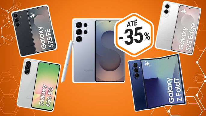 5 telemóveis samsung com descontos até 35%