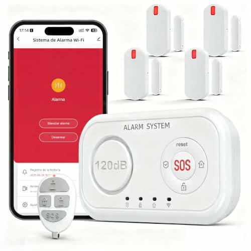 YISEELE Alarme Casa Inalámbrica 120 dB