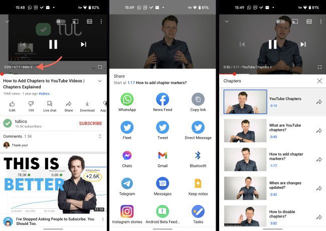 YouTube Android app