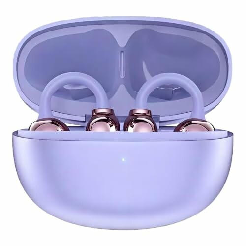 ZTOOSURU Auscultadores sem fios Bluetooth 5.4 com clip abertos, violeta